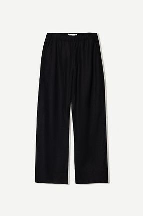 شلوار مشکی مردانه کتان Bershka - کد 898569316
