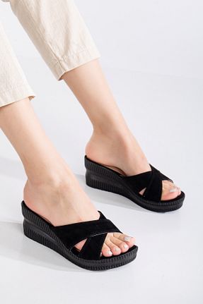 کفش پاشنه بلند پر مشکی زنانه پاشنه متوسط (5-9 سانتی متر) Moricha - کد 898571961