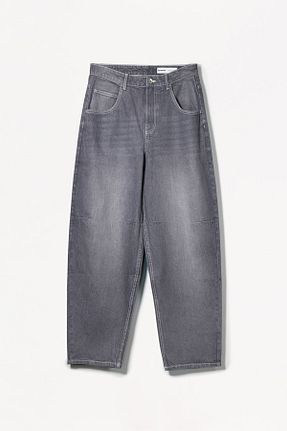شلوار جین طوسی مردانه رگولار Bershka - کد 898569040