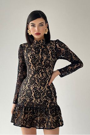 لباس مشکی زنانه بافتنی barış sülün lovebox - کد 898567448