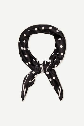 دستمال گردن مشکی پلی استر Bershka - کد 899186377