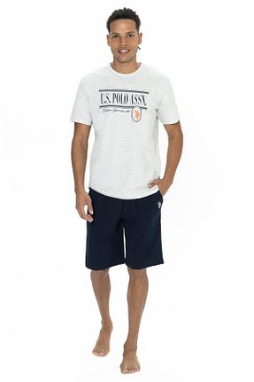 ست لباس راحتی قهوه ای مردانه پنبه ای U.S. Polo Assn. - کد 898582034
