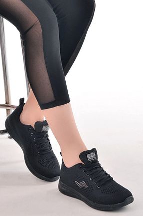 کفش پیاده روی مشکی زنانه پارچه ای Jump - کد 899190259