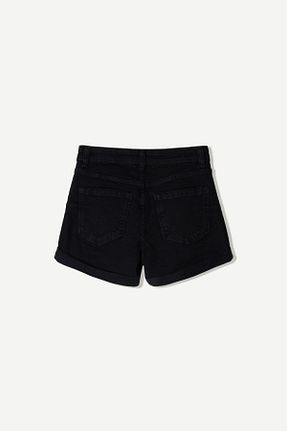 شلوارک و برمودا مشکی زنانه اسلیم Bershka - کد 898576785