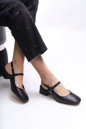 کفش پاشنه بلند کلاسیک مشکی زنانه چرم مصنوعی Riccon - کد 898601990