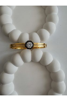 دستبند استیل (فولاد) طلائی زنانه استیل ضد زنگ LeyyaJewelry - کد 898601269