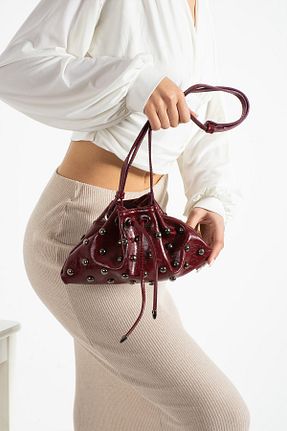 کیف دوشی زرشکی زنانه چرم مصنوعی Valu Accessorize - کد 898600256