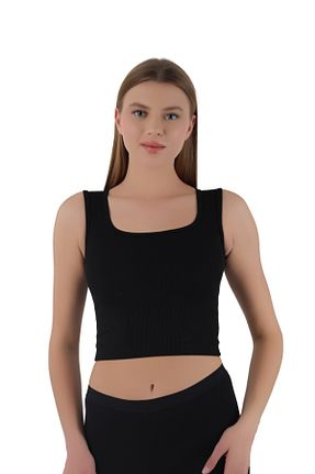 بادی مشکی زنانه یقه مربعی ARMİLLİA DİMODA - کد 320506647