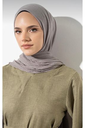 شال طوسی زنانه پنبه ای Aknur Moda - کد 898609766