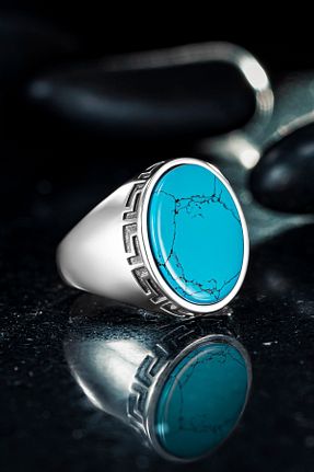 انگشتر نقره آبی مردانه 925 عیار Ring Of The King - کد 896664303