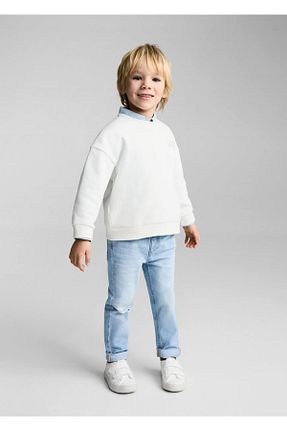 سوئیشرت سفید بچه گانه لیسانس دار	 MANGO Baby - کد 884961150