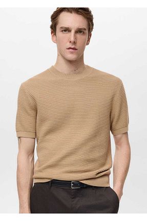 پیراهن قهوه ای مردانه رگولار MANGO Man - کد 899215752