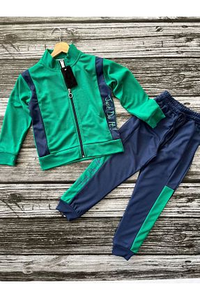 ست بالاتنه و پائین تنه سبز بچه گانه بافتنی Cappella Butik - کد 899213881