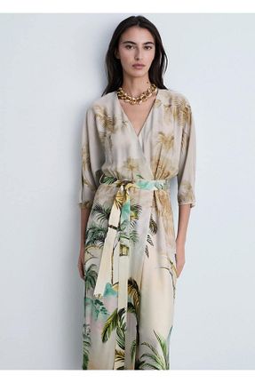 لباس نباتی زنانه بافت MANGO - کد 898629504