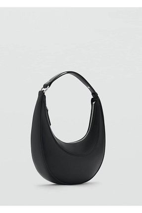 کیف دوشی مشکی زنانه پارچه ای MANGO - کد 898627918