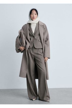 کت قهوه ای زنانه اسلیم فیت MANGO - کد 898627213