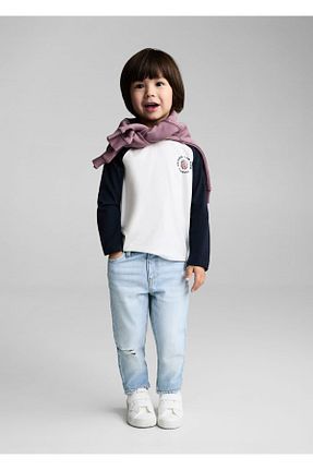 شلوار جین آبی بچه گانه رگولار MANGO Baby - کد 904700641
