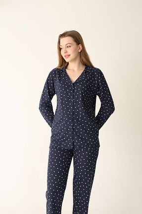 ست لباس راحتی مشکی زنانه پنبه ای Arvin Pijama - کد 898654069
