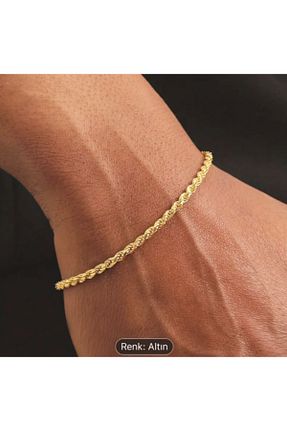 دستبند استیل (فولاد) زرد استیل ضد زنگ TEMU - کد 898666552