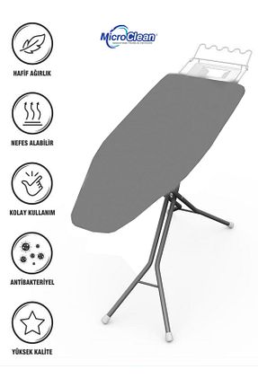 میز و اکسسوری اتو طوسی Micro Clean - کد 898673250