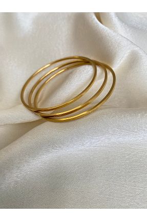 دستبند استیل (فولاد) طلائی استیل (فولاد) Alka Accessories - کد 898697057