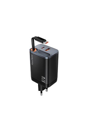 آداپتور شارژر مشکی Fulltech - کد 901431484
