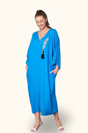 لباس آبی زنانه بافتنی Markano - کد 898707639