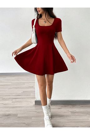 لباس زرشکی زنانه بافت Genel Markalar - کد 898707348
