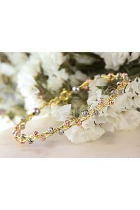 دستبند نقره رنگی زنانه 925 عیار jingle bells - کد 891524283
