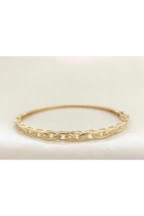 دستبند طلا سبز زنانه 14 عیار Lora Kuyumculuk - کد 855722958