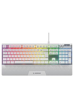 کیبورد گیمر سفید Rampage - کد 898584023