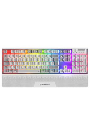 کیبورد گیمر سفید Rampage - کد 898598969