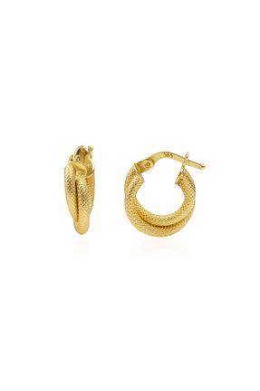 گوشواره طلا زرد زنانه 14 عیار Altınkesesi - کد 897921045