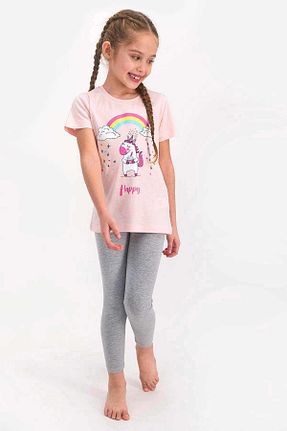 ست بالاتنه و پائین تنه صورتی بچه گانه بافتنی Rolypoly - کد 68993833