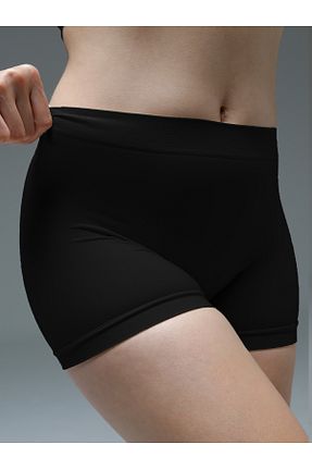 شورت مشکی زنانه مخلوط پلی آمید MİSTİRİK - کد 898828056