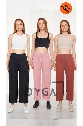 پائین تنه راحتی نارنجی زنانه مخلوط پلی استر Oyga - کد 705104818