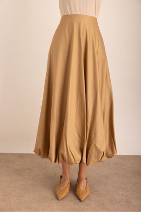 دامن طوسی زنانه پارچه Aker - کد 898835589