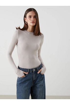 بادی بژ زنانه یقه دوچرخه LC Waikiki - کد 898839783