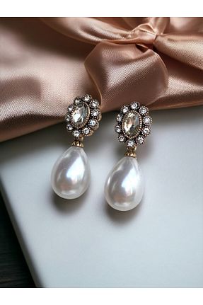گوشواره مروارید سفید FAYRA ACCESSORIES - کد 878783228