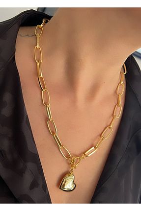 گردنبند استیل ( فولاد ) طلائی پوشش لاکی Kutcha Accessories - کد 898840623