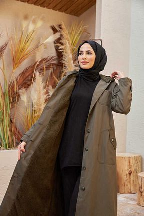 ترنچکت حجاب خاکی زنانه بدون آستر Neways - کد 699323973