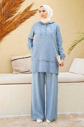 ست بالاتنه و پائین تنه حجاب آبی زنانه کارگو Neways - کد 734243279