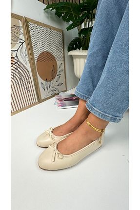 بابت بژ زنانه چرم مصنوعی İmerShoes - کد 827320456