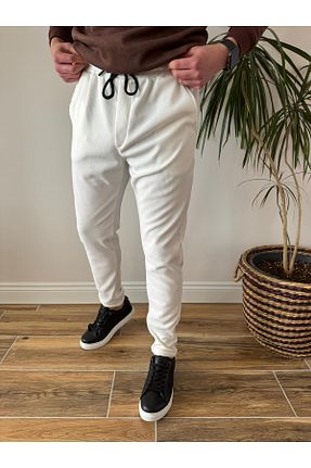 شلوار سفید مردانه پلی استر HOMAN WEAR - کد 898875306
