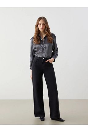 شلوار مشکی زنانه ساتن LC Waikiki - کد 898912331