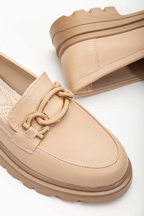 کفش آکسفورد بژ زنانه LAL SHOES & BAGS - کد 898895796