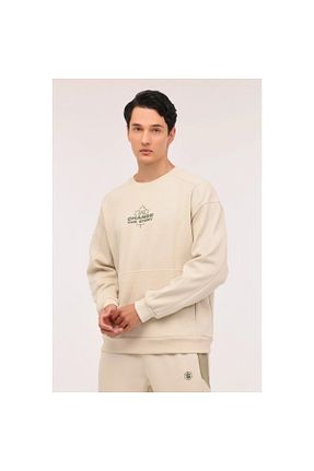 سوئیشرت بژ مردانه ساده Lumberjack - کد 855896319