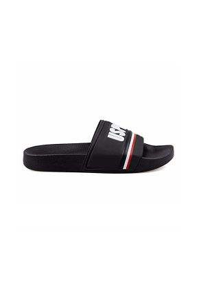 دمپائی مشکی مردانه چرم مصنوعی U.S. Polo Assn. - کد 647383597