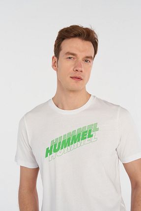 تیشرت سفید مردانه رگولار hummel - کد 862919925
