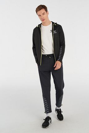 شلوار کرمگن مشکی مردانه پاچه تنگ hummel - کد 855543177